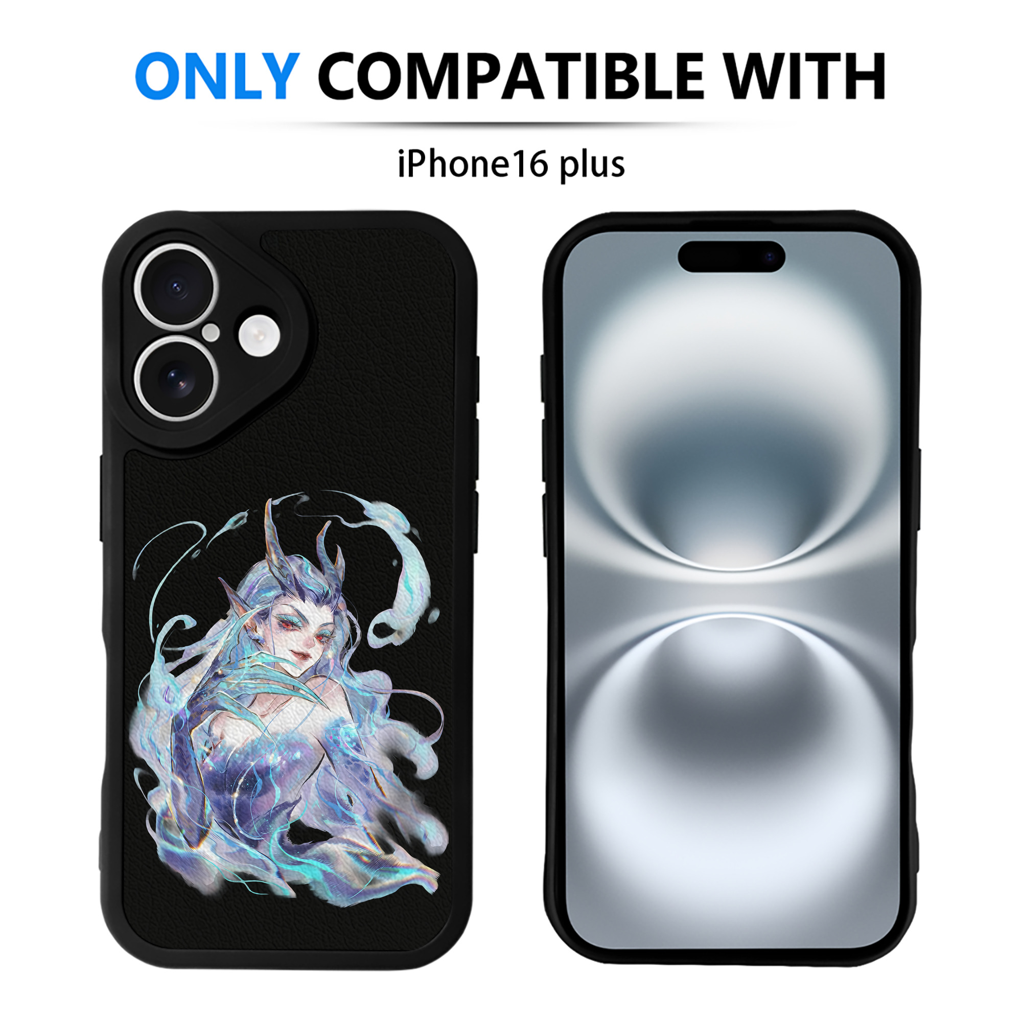 （画像用） Ne Zha 2 ナタ 魔童の大暴れ 【iPhone 16シリーズ対応】シリコンスマホケース（レザー調） 材質：シリコン